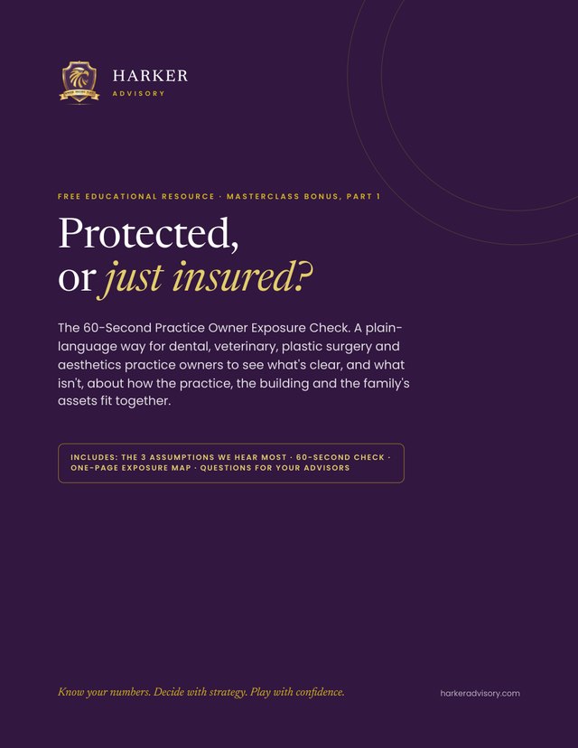 Cover of the 60-Second Practice Owner Exposure Check