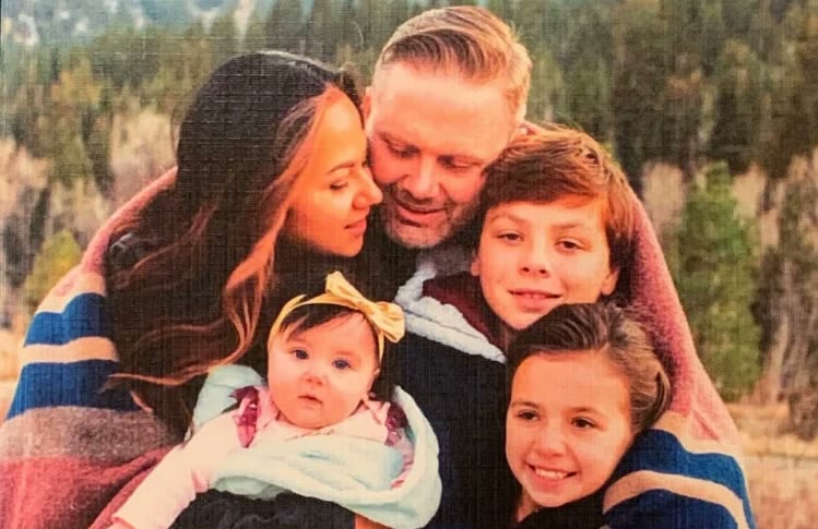 Gary Harker with his family